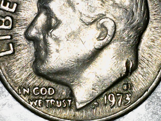 1973-D-Dime-With-Lines-On-Both-Sides