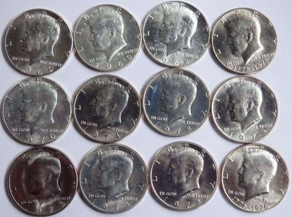 Lot-Of-Kennedy-Halves