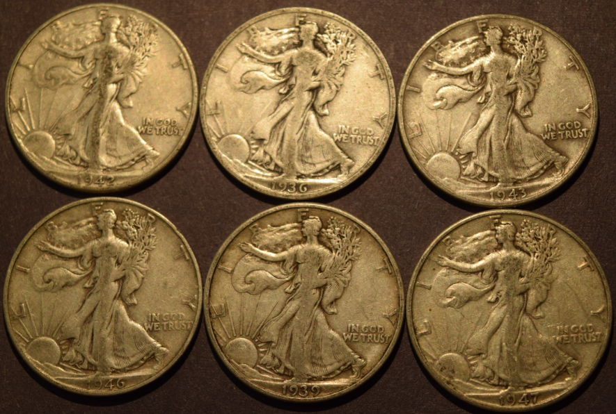 US-Half-Dollar-Coins-From-Small-Stash