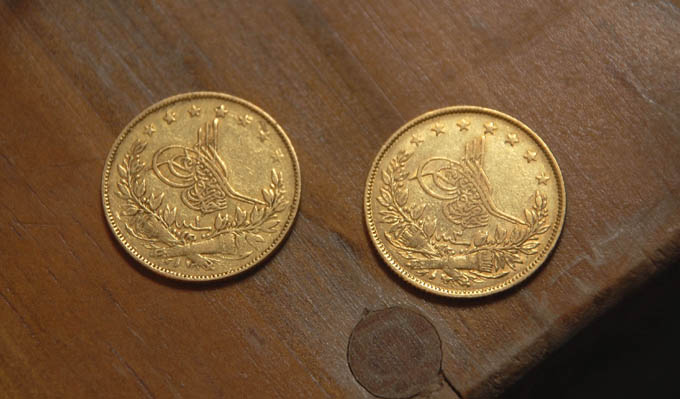 Turkey-Ottoman-Vahdeddin-50?-Kurus-Gold-Coin