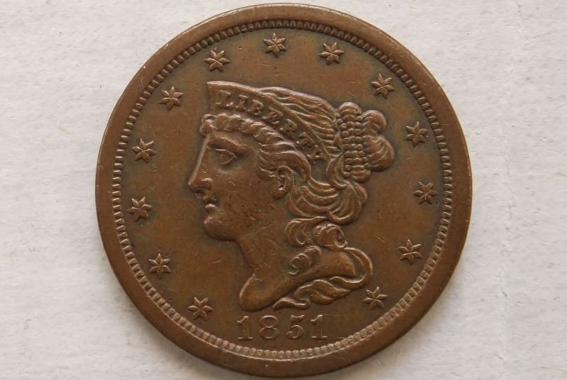 1851-Half-Cent