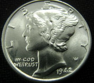 1942-Mercury-Dime