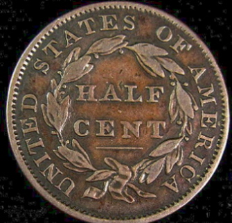 1834-Half-Cent