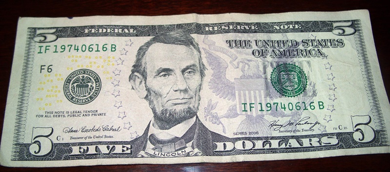 Got-A-$5.00-Bill-For-June-16,1974-Birthday