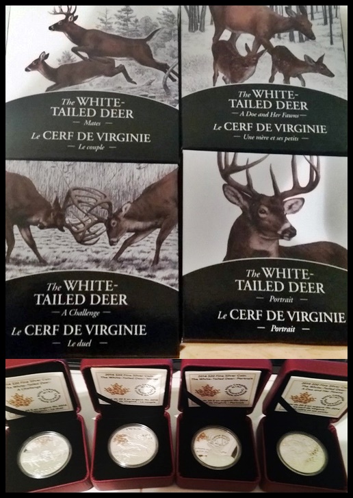 Went-Deer-Hunting-And-Filled-My-Tags---2014-$20-Whitetail-Deer-Set-Of-4