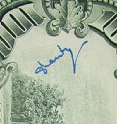 Series-1990-Hundred-Dollar-Bill-From-Check-Cashing-At-Bank