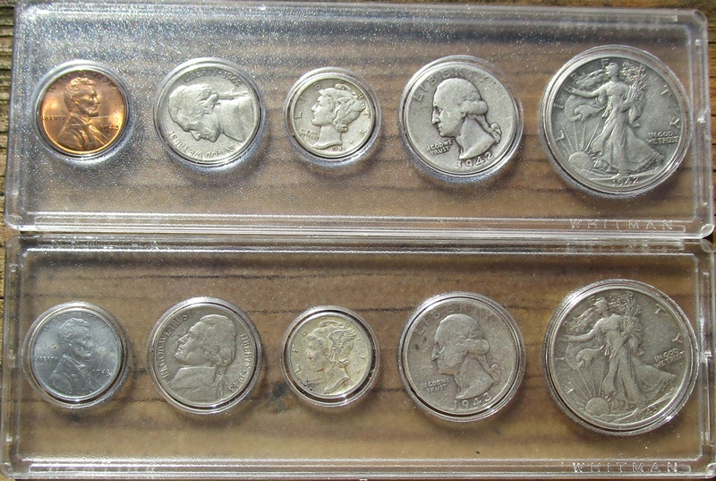 Making-Use-Of-An-Empty-Capital-Holder-With-A-1941-Phila-5-Coin-Set