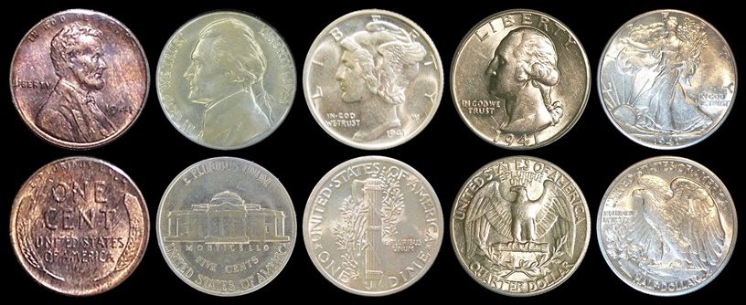 Making-Use-Of-An-Empty-Capital-Holder-With-A-1941-Phila-5-Coin-Set