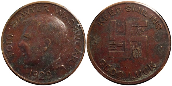 A-Fun-Project---Conserving-1928-Bronze-Tom-Sawyer-Washwear-Good-Luck-Token