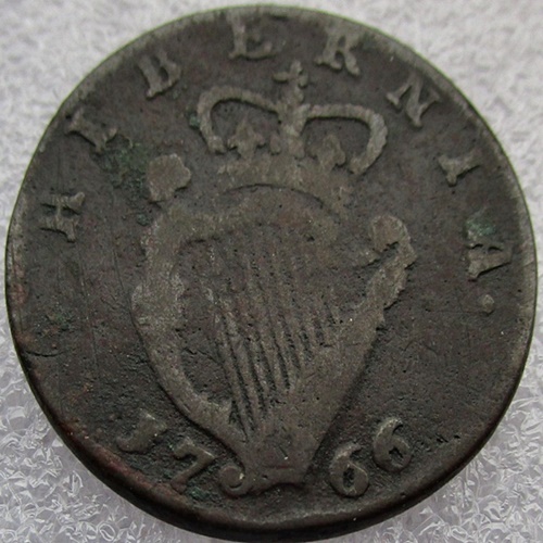 Assistance-On-Identifying-Large-Copper-With-Maria-Theresia-On-Obverse-18th-Century-Irish-Halfpenny