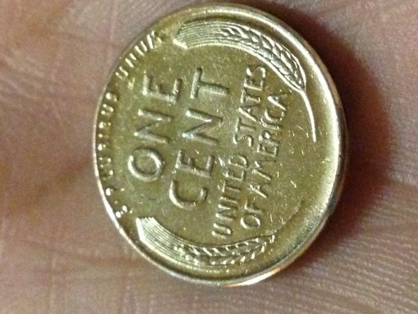 1955-Goldish-Silver-Color-Lincoln-Wheat-Penny