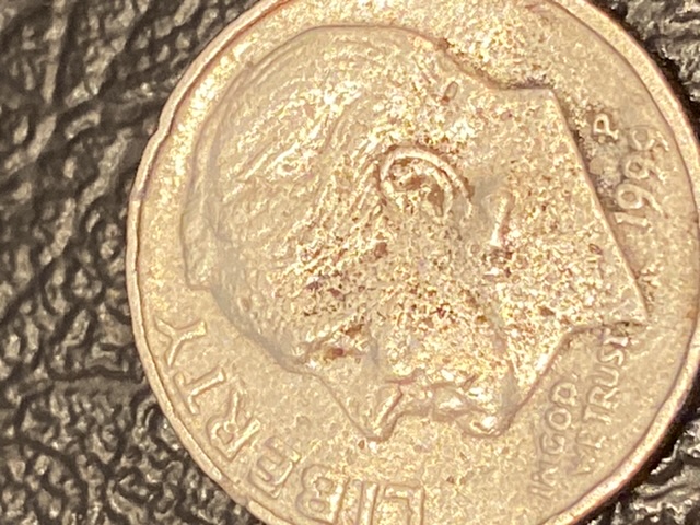 1999-P-Dime-Weighing-Only-2.15g-W/Bulge-Under-Ear-&-Other-Oddities?