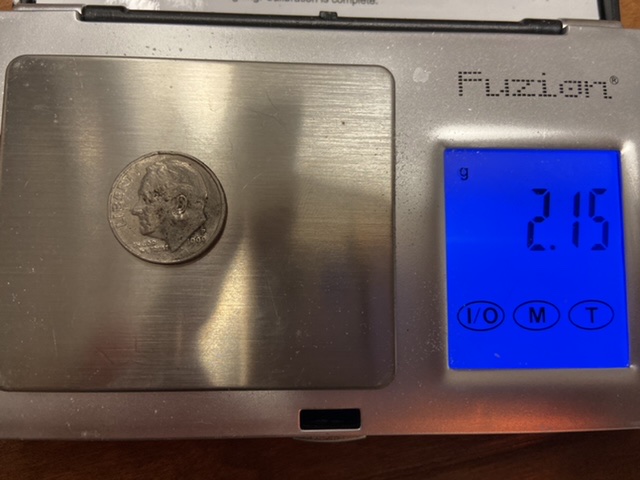 1999-P-Dime-Weighing-Only-2.15g-W/Bulge-Under-Ear-&-Other-Oddities?