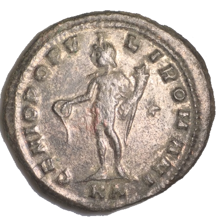 Follis---Galerius-307-Ad-Genius;-Cyzicus-Mint?
