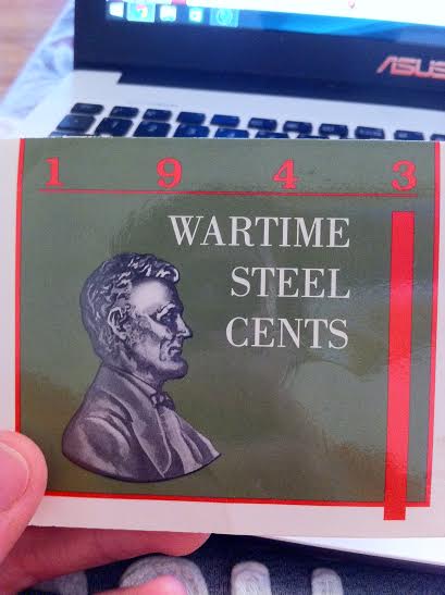 1943-Wartime-Steel-Cent-Display-Set-: