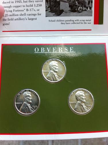 1943-Wartime-Steel-Cent-Display-Set-: