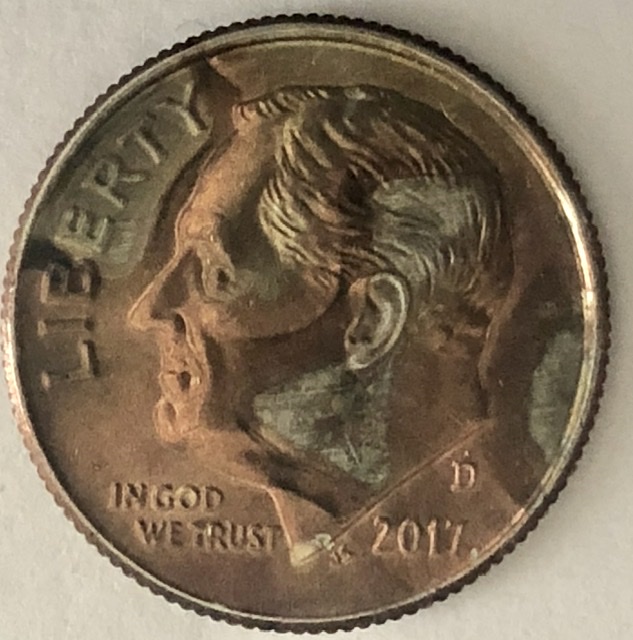 2017-D-Dime---Roosevelt-With-Horn,-Mostly-Copper-Obverse