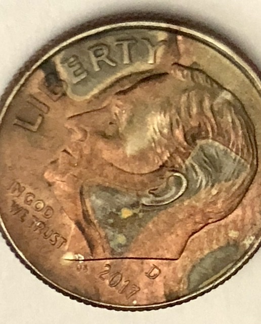 2017-D-Dime---Roosevelt-With-Horn,-Mostly-Copper-Obverse