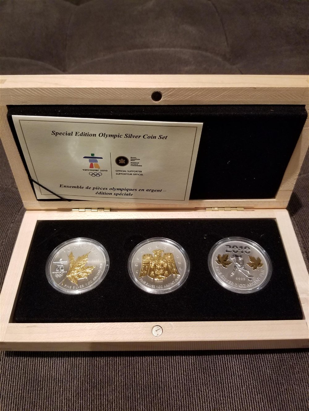 Commems-Collection-Canadian:-2010-Vancouver-Olympics-$5-Silver-Coins