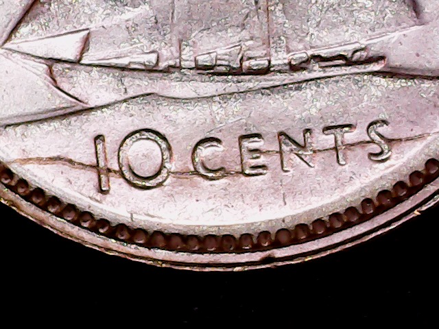 Canada-1940-10-Cents--Large-Die-Crack-?