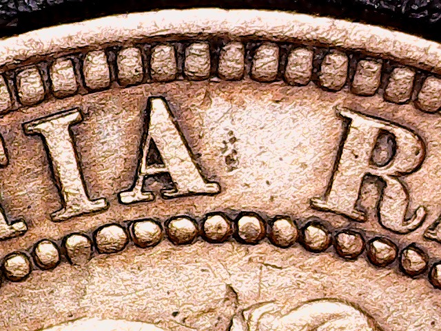 1881-H-Cent---Die-Clash-&-Rp-Letters