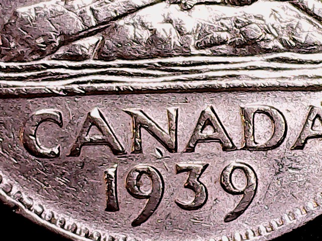 1939-5-Cents---Doubling-On-Canada