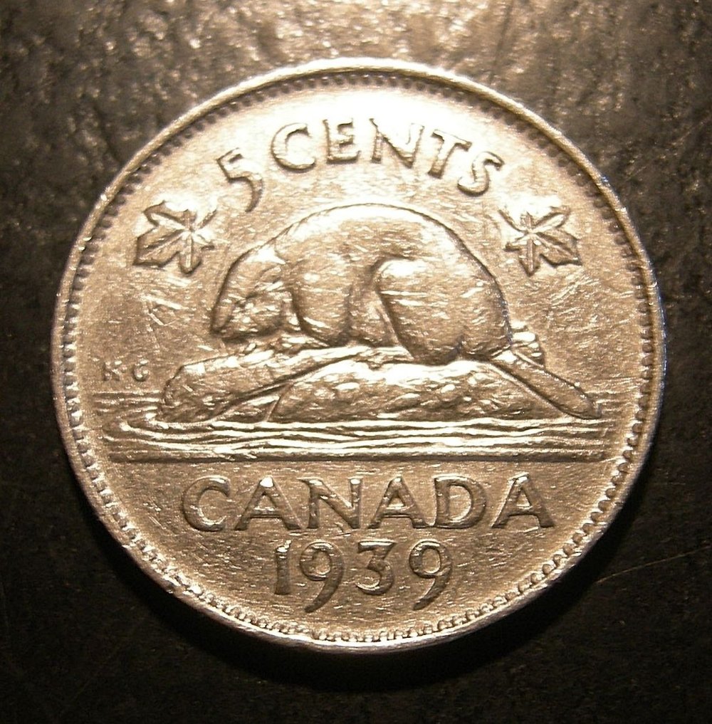 1939-5-Cents---Doubling-On-Canada