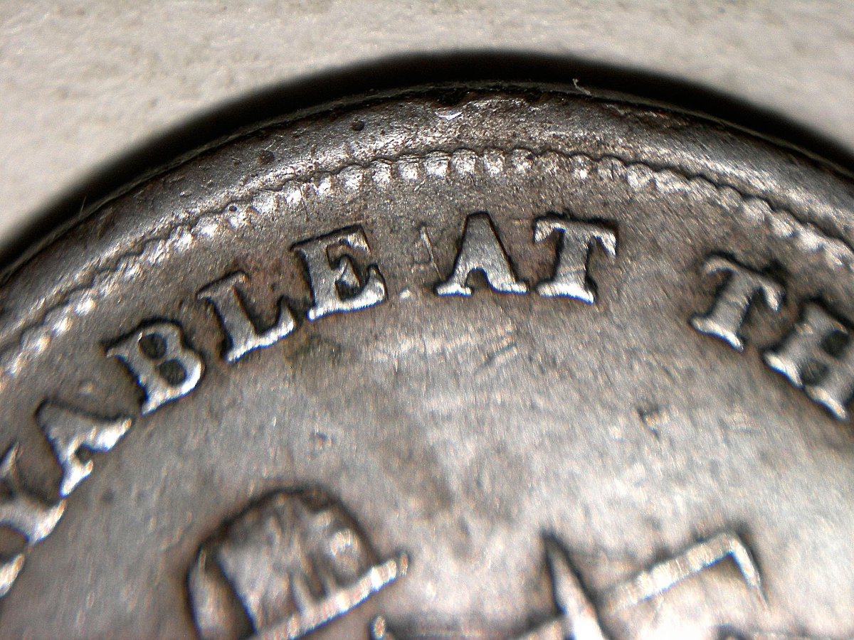N.-S.-1814,-C1830-Tokens---Strange-Rp-Letters