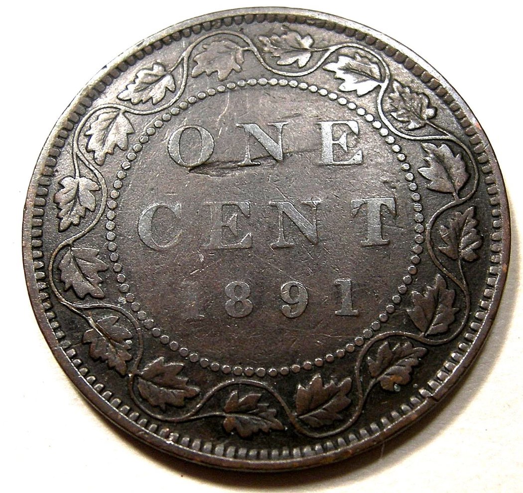 1-Cent-1891---Planchet-Flaw