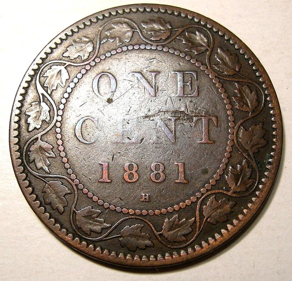 1-Cent-1881-H---Spur-N,-Horseshoe,-Lamination-Errors