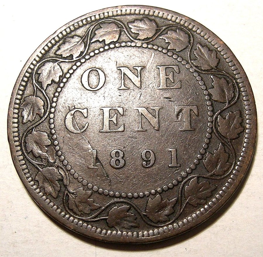 1-Cent-1891---Planchet-Flaw