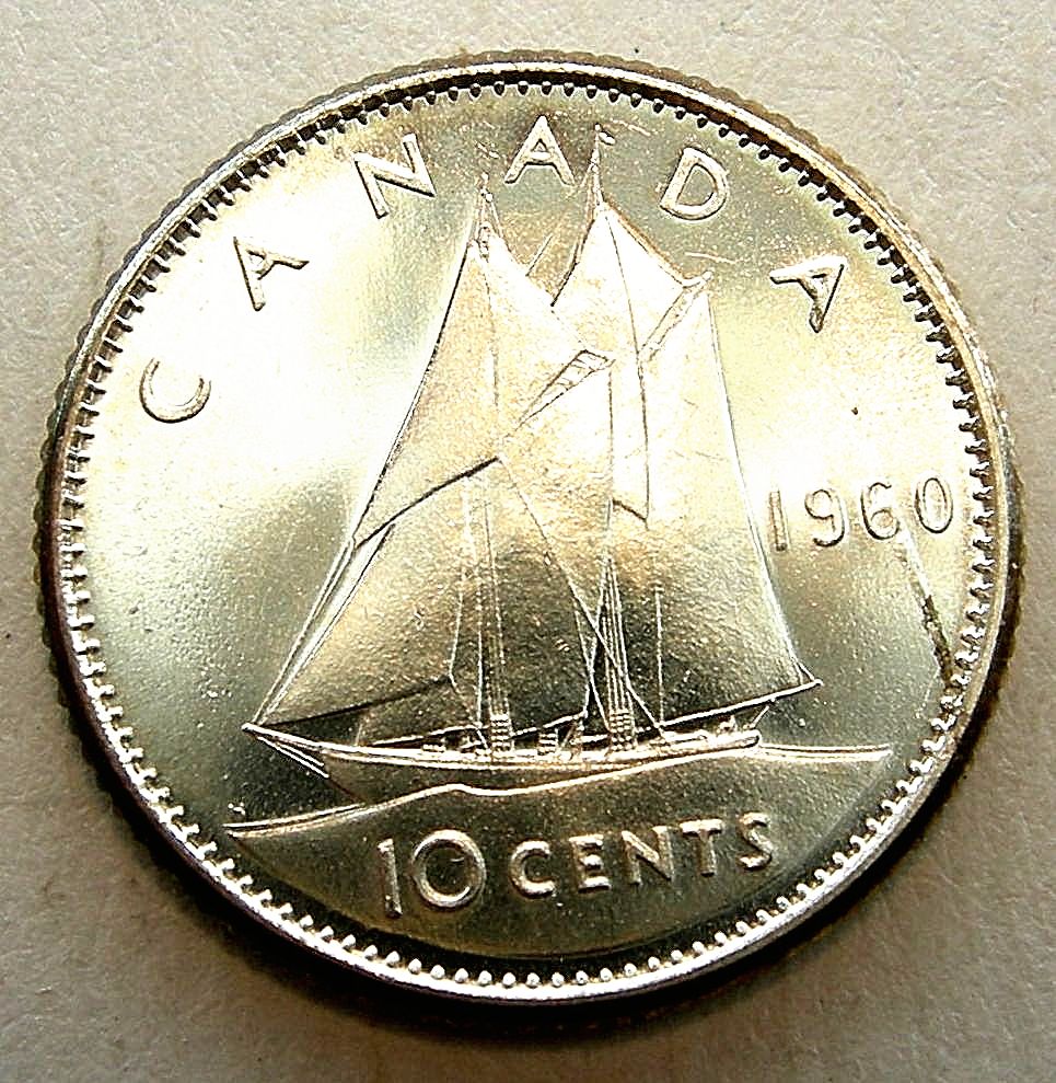 1960-10-Cents---Row-Of-Bubbles-In-Date