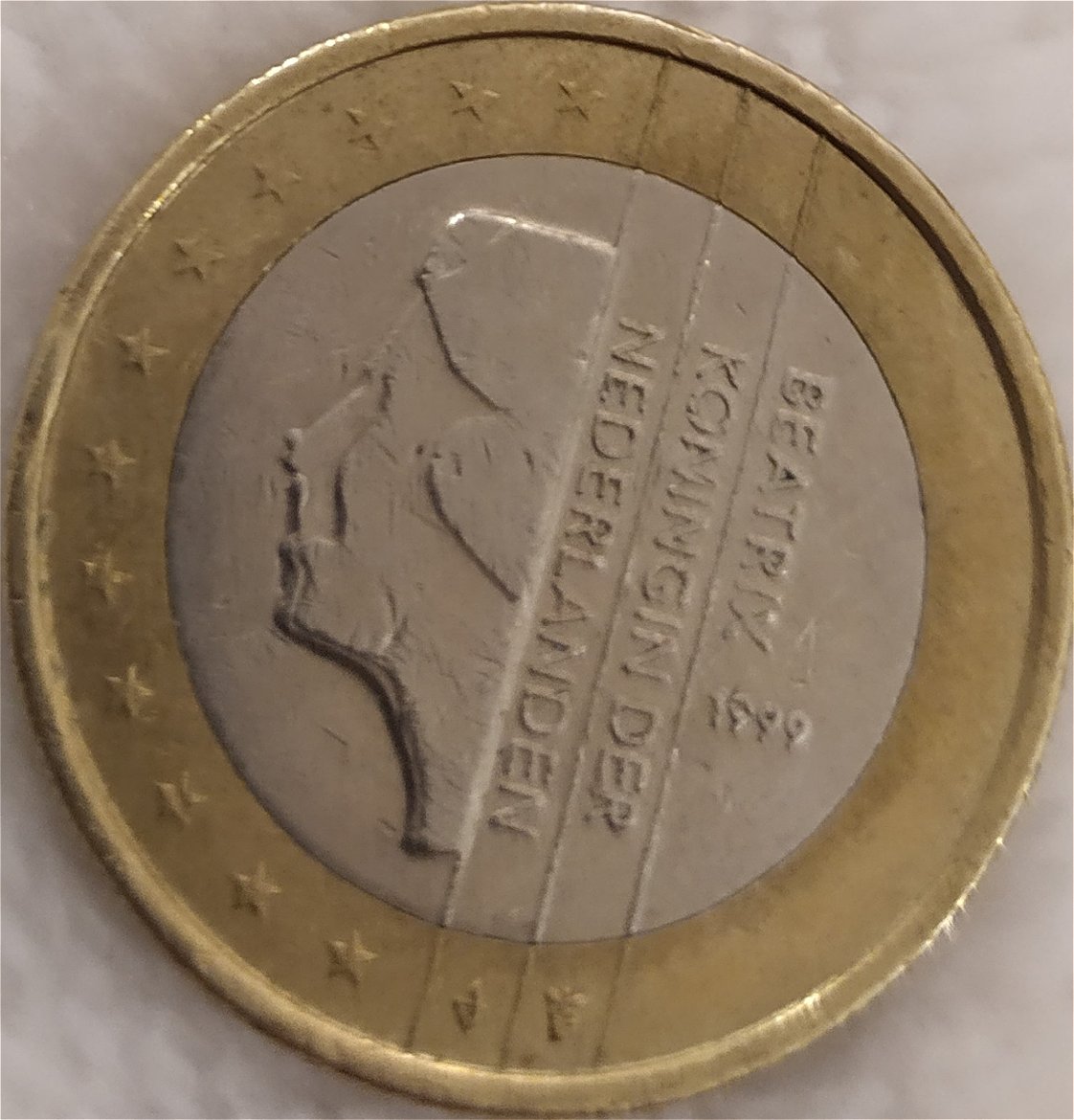 Netherland-1999-1-Euro-Defect!