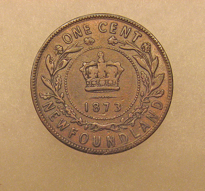 1873-Newfoundland-One-Cent-KM#-1