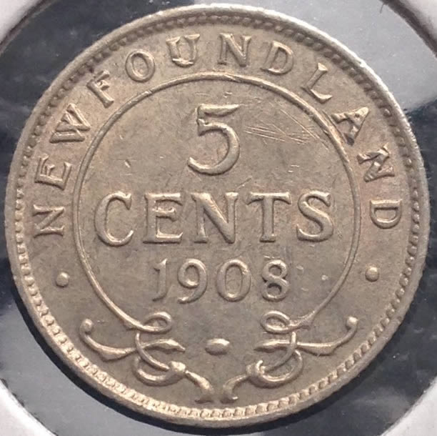 Newfoundland-1908-Five-Cent?-What-Grade?