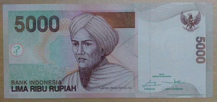 Indonesia-5000-Rupiah-Beautiful-Solid-Numbers-888888-Banknote