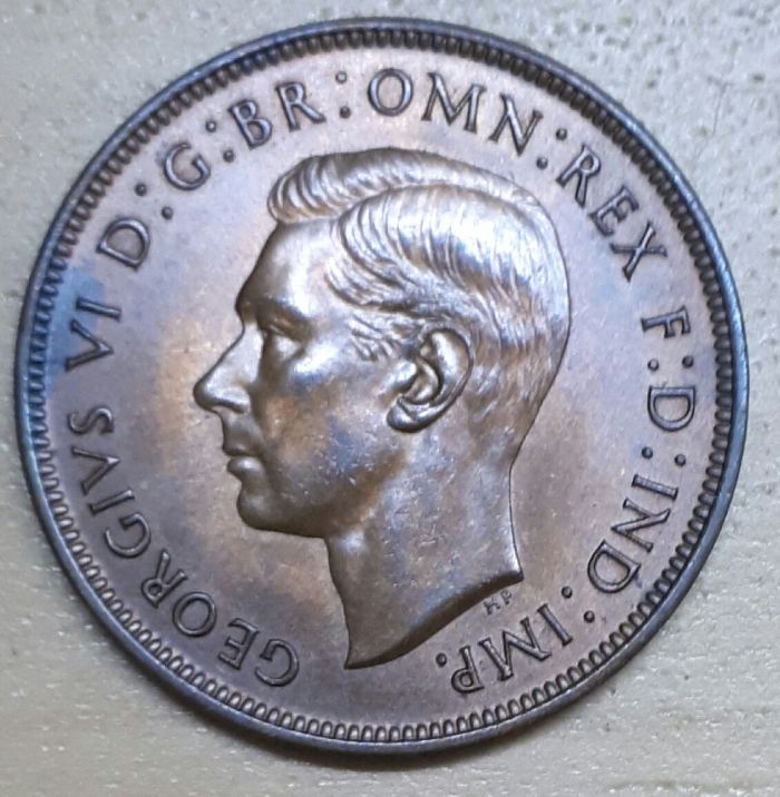 United-Kingdom-George-Six-The-King-Copper-Coin-In-Uncirculated-Condition