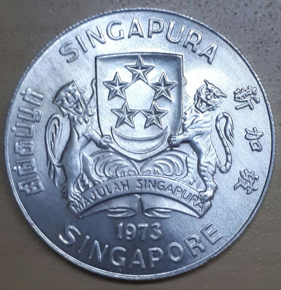 Singapore-Shining-Eagle-Dollars-Silver-Coin-Brilliant-Shade