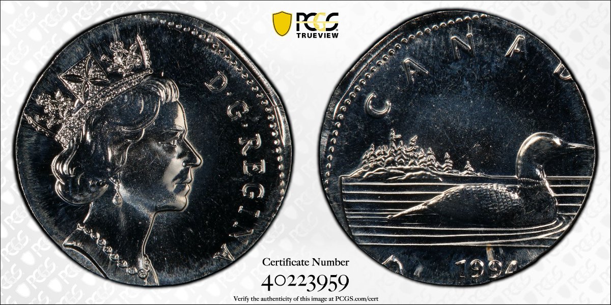 1994-Loonie-Struck--On-A-Cuba-5-Centavos