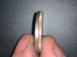 1964-Lincoln-Nickel-On-Quarter-Planchet-With-No-Distortion