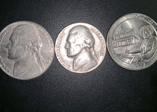1964-Lincoln-Nickel-On-Quarter-Planchet-With-No-Distortion