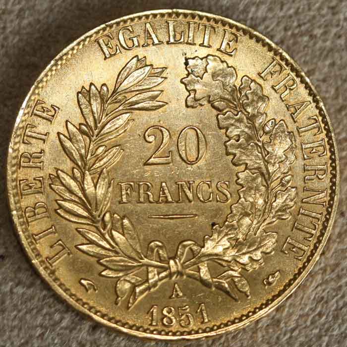 1851-A-20-Francs-Gold