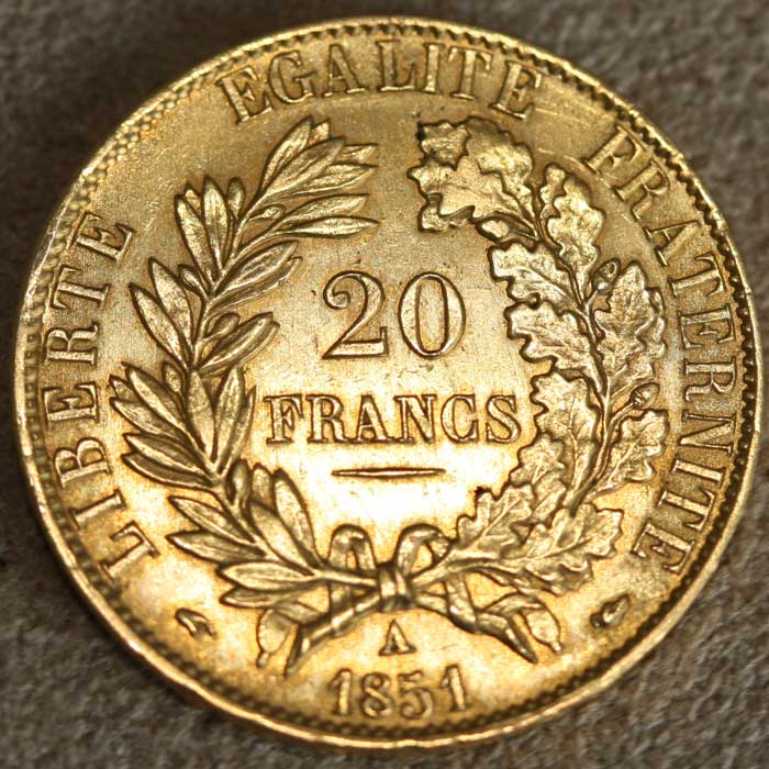 1851-A-20-Francs-Gold