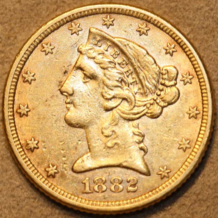 1882-Liberty-Head-Half-Eagle,-Grade-Opinion-Requested