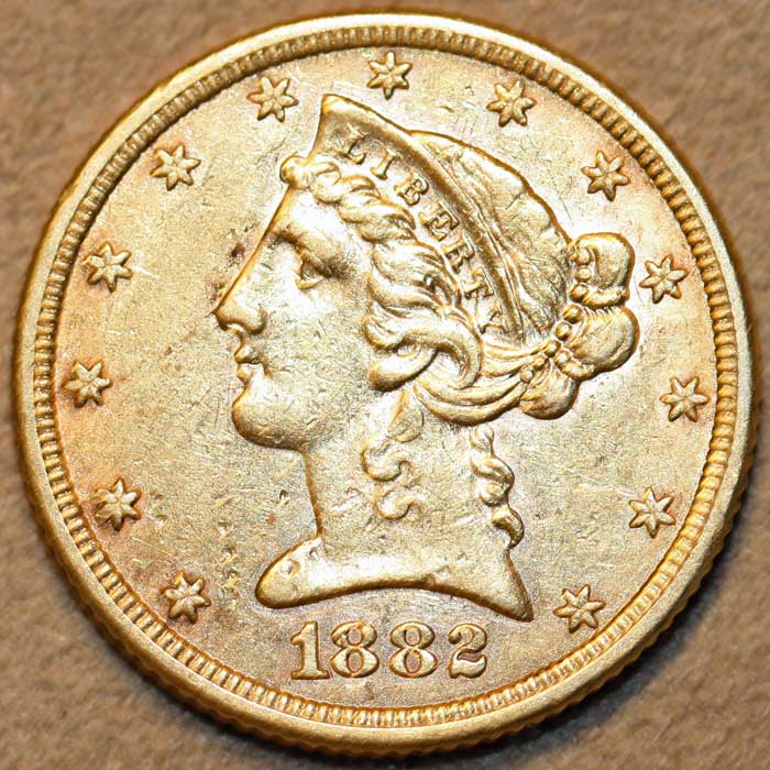 1882-Liberty-Head-Half-Eagle,-Grade-Opinion-Requested