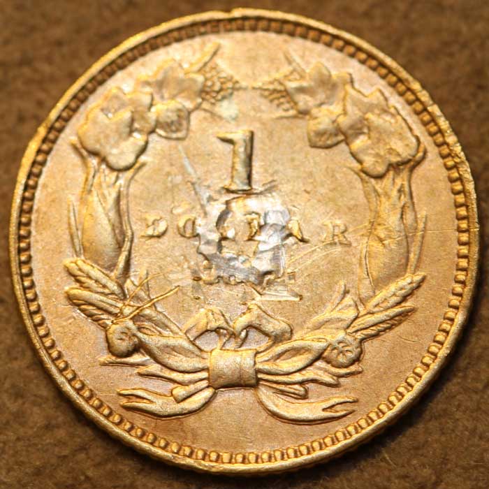 Another-Ruined-Gold-Coin,-Type-3-Gold-Dollar