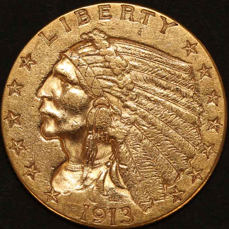 1913-Quarter-Eagle-For-Grading