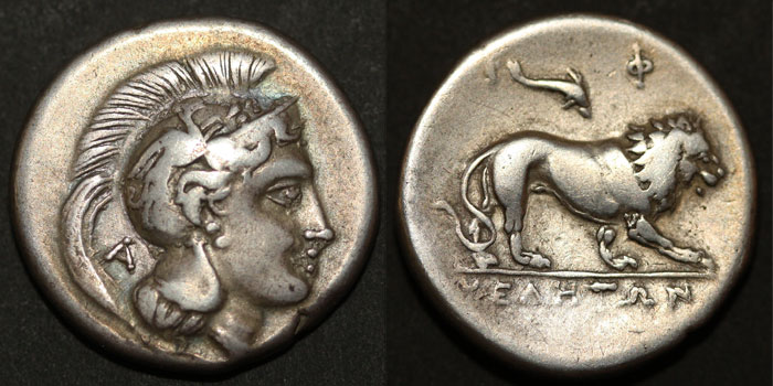 A-Beautiful-Lucania-Didrachm