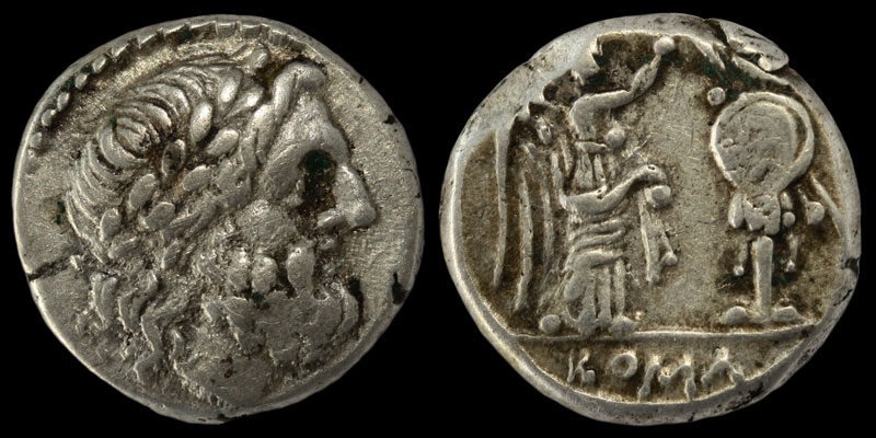 Roman-Republic,-Anonymous-AR-Victoriatus
