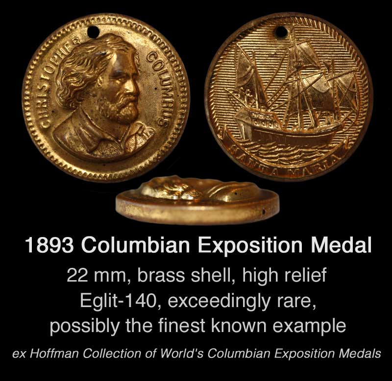 1893-Columbian-Exposition-Medal,-Eglit-140